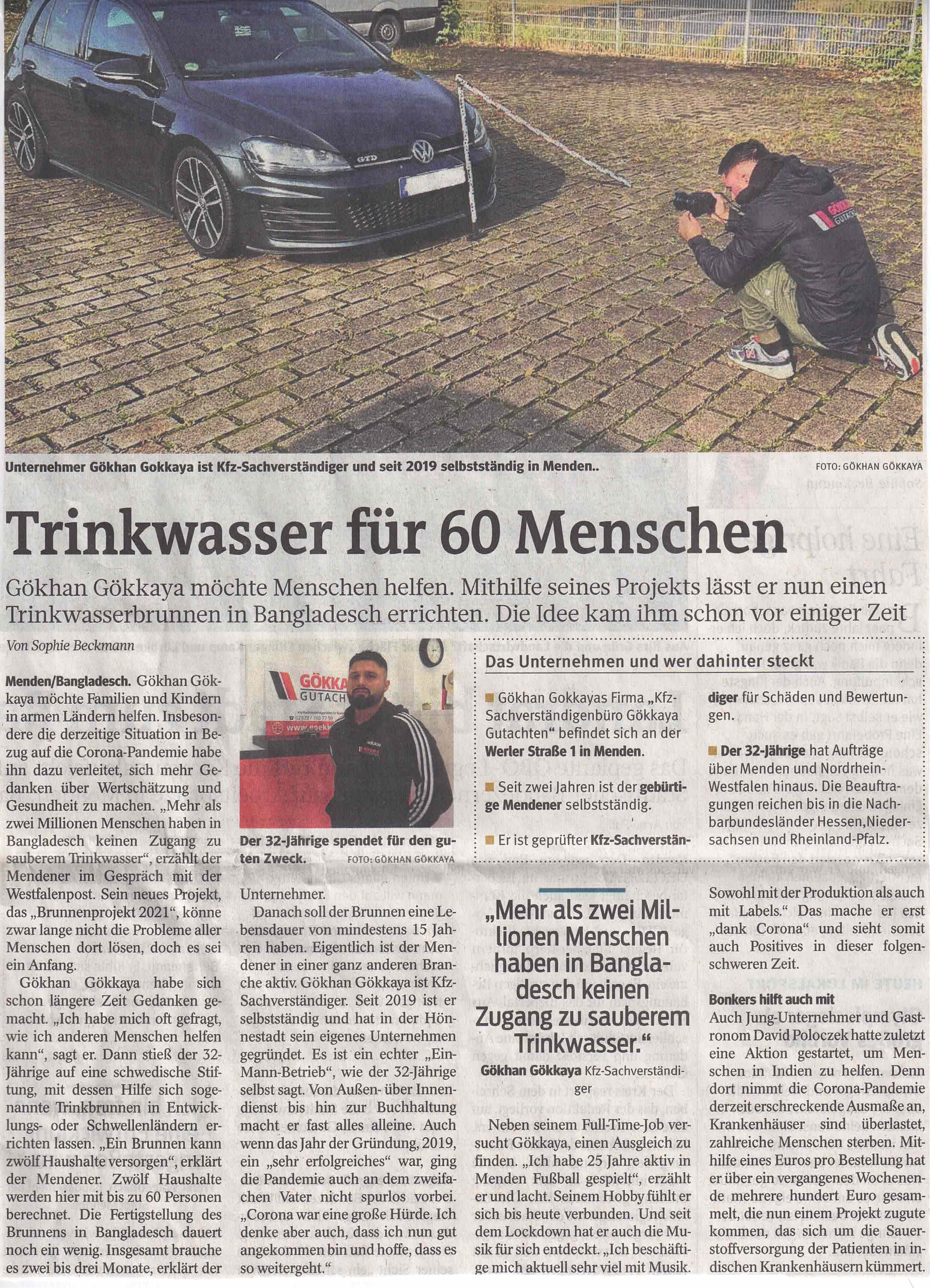 Gökhan Gökkaya in den Nachrichten
